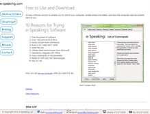 Tablet Screenshot of e-speaking.com